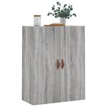 vidaXL Armoire murale sonoma gris 69 5x34x90 cm
