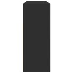 vidaXL Buffet Noir 116 x 30 x 75 cm Bois d'ingénierie