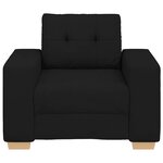 vidaXL Fauteuil Noir 60 cm Tissu