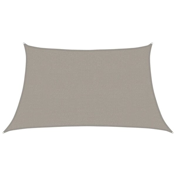 vidaXL Voile d'ombrage 160 g/m² trapèze gris clair 3/4x2 m PEHD