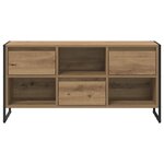 vidaXL Meuble TV Chêne artisan 100 x 36 x 49 5 cm Bois d'ingénierie