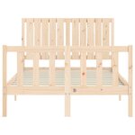 vidaXL Cadre de lit sans matelas 120x200 cm bois de pin massif