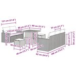 vidaXL Ensemble de canapé de jardin 8 Pièces Gris polyrotin