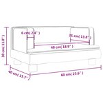 vidaXL Canapé pour enfants cappuccino 60x40x30 cm similicuir