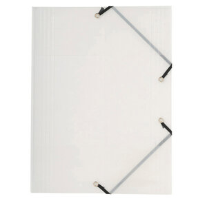 Chemise PP 3Rabat + élas.A4 CRYSTAL CLEAR EXACOMPTA