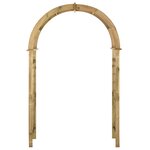 vidaXL Arche avec treillis Bois de pin vert imprégné