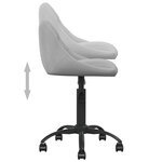 Chaise fauteuil siège de bureau informatique étude clairvelours gris 02_0024024