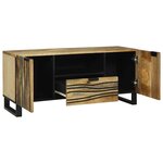 vidaXL Meuble TV Marron 105 x 33 x 46 cm bois de manguier massif