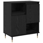 vidaXL Buffet Chêne noir 60 x 35 x 70 cm