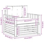 vidaXL Canapé d’extérieur Polyester Blanc