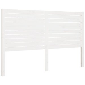 vidaXL Tête de lit Blanc 146x4x100 cm Bois massif de pin