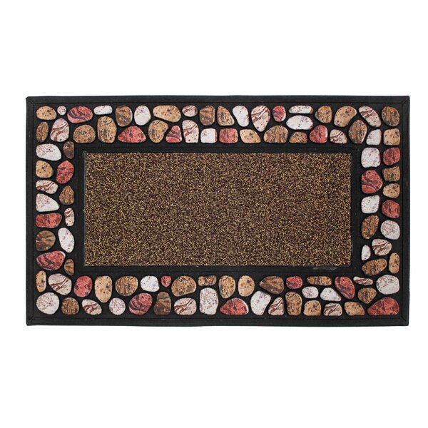 Tapis Rectangle 45x75 cm Relief Caoutchouc Cailloux
