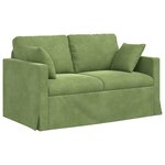 vidaXL Canapé Vert clair 138 x 78 x 80 cm Velours