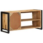 vidaXL Banc à chaussures 100x40x50 cm en bois de manguier brut