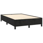 vidaXL Sommier à lattes de lit et matelas LED noir 120x190 cm velours