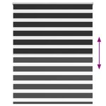 vidaXL Store enrouleur tamisant 140 x 175cm noir