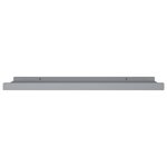 vidaXL Étagères à rebord pour cadre photo 2 Pièces Gris 60x9x3 cm MDF