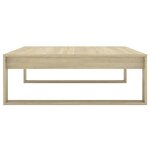 vidaXL Table basse Chêne sonoma 100x100x35 cm Bois d'ingénierie