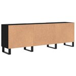 vidaXL Meuble TV Chêne noir 150 x 30 x 50 cm Bois d'ingénierie