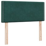 vidaXL Sommier à lattes de lit et matelas vert foncé 100x210cm velours