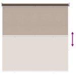 vidaXL Store enrouleur Protection UV Taupe 145 x 230 cm Polyester