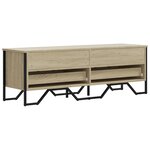 vidaXL Meuble TV chêne sonoma 122x34x41 cm bois d'ingénierie
