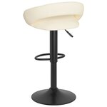 vidaXL Tabourets de bar lot de 2 crème velours