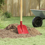 vidaXL Tête de pelle Rouge 32 x 24 5 cm Acier enduit de poudre