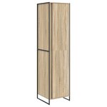 vidaXL Garde-robe 2 Pièces Sonoma 50 x 50 x 200 cm Bois d'ingénierie