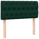 vidaXL Sommier à lattes de lit et matelas vert foncé 80x220 cm velours