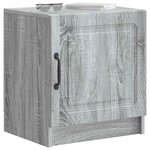 vidaXL Cabinet de chevet 2 pièces Sonoma gris 43 x 34 5 x 47 cm