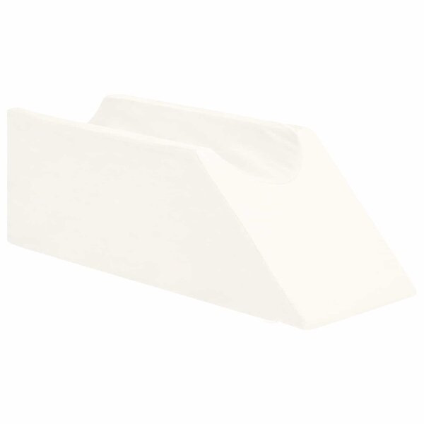 vidaXL Coussin pour les jambes Uni Blanc 68 x 25 x 21 5 cm