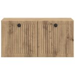 vidaXL Meuble TV mural 59 5 x 31 x 30 cm Chêne artisanal
