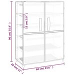 vidaXL Armoire à chaussures Crème 60x28x90 cm Tissu