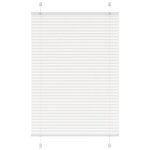 vidaXL Store plissé blanc 100x150 cm largeur du tissu 99 4cm polyester
