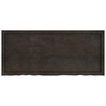vidaXL Dessus de table marron foncé bois chêne massif traité