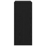 vidaXL Bibliothèque noir 60x30x71 5 cm bois d'ingénierie