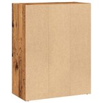 vidaXL Bibliothèque vieux bois 60x30x77 cm bois d'ingénierie