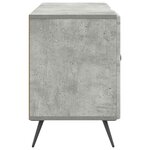 vidaXL Meuble TV Gris béton 102 x 34 5 x 50 cm Bois d'ingénierie