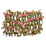 vidaXL Treillis de lierre artificiel extensible rose foncé 180x20 cm