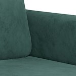 vidaXL Ensemble de canapés 3 Pièces vert foncé velours