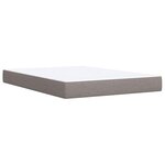 vidaXL Sommier à lattes de lit avec matelas Taupe 140x190 cm Tissu