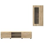 vidaXL Ensemble meuble TV FLORIN Chêne Sonoma Bois d'ingénierie