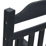vidaXL Chaise à bascule Noir 65 x 84 x 114 cm Polyéthylène
