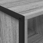 vidaXL Table basse Gris Sonoma 80 x 50 x 40 cm Bois d'ingénierie