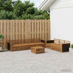 vidaXL Ensemble de canapés d'extérieur 8 pc Naturel