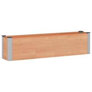 vidaXL Jardinière surélevée Marron 150 x 30 x 36 cm WPC et Aluminium