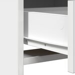 Ensemble de coiffeuse 2 pièces avec LED en bois blanc