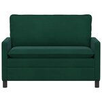 vidaXL Canapé Vert foncé 126 x 81 x 87 5 cm