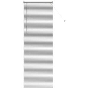 vidaXL Store de Fenêtre avec des rideaux Autre Argenté 80 x 220 cm Aluminium